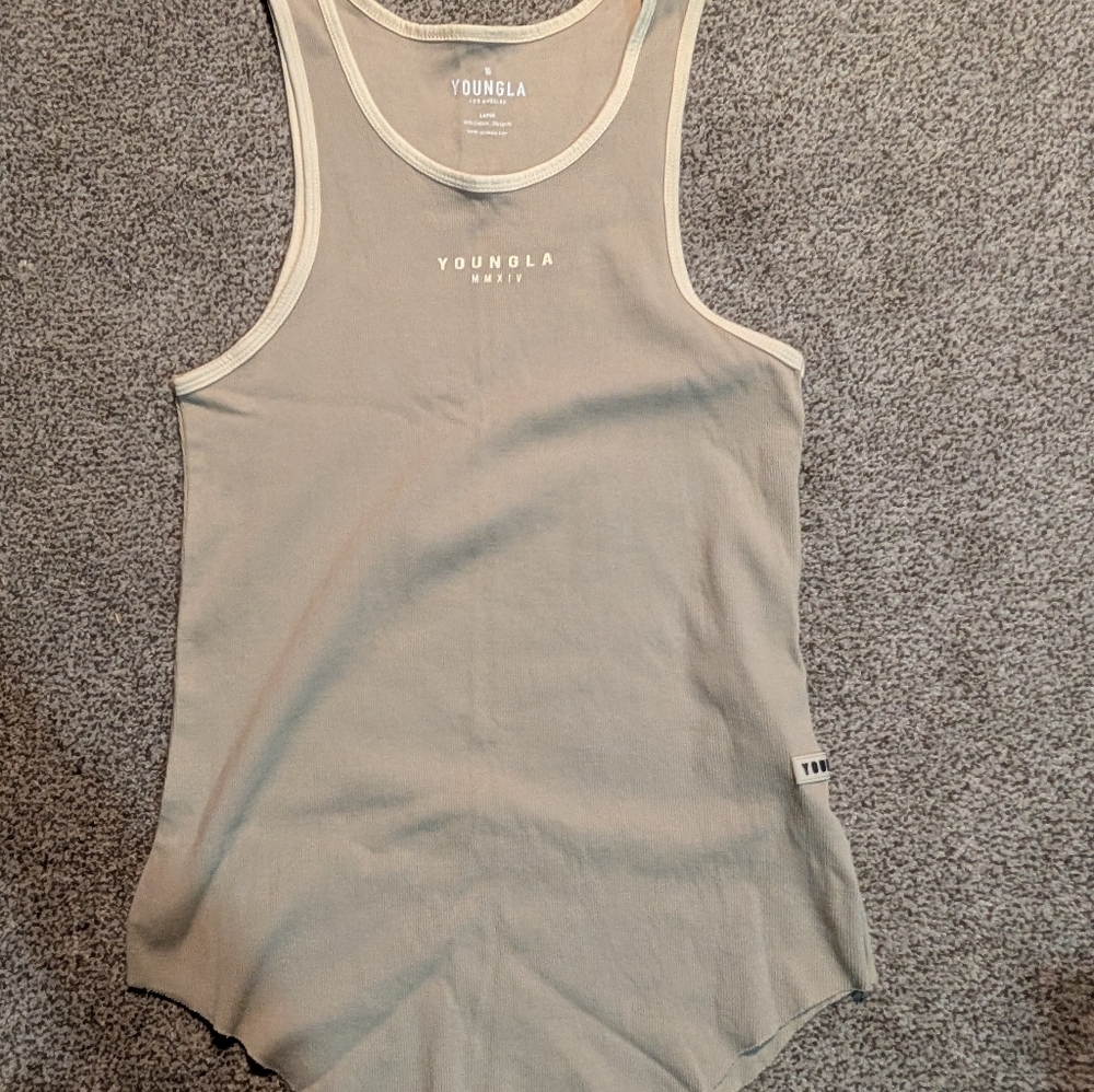 YoungLA Men's Gray Tank Top
